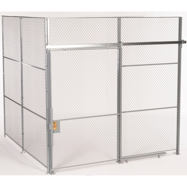 Fordlogan By Spaceguard 2 Wall, Wire Partition Cage, 10 X 10, 10Ft High, No Top FL2S101010